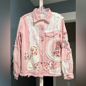 Pink Floral Patchwork Jacket